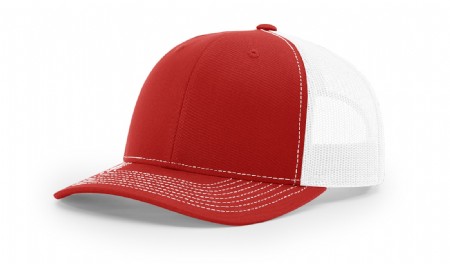 Richardson Snapback Trucker Cap - Red/White